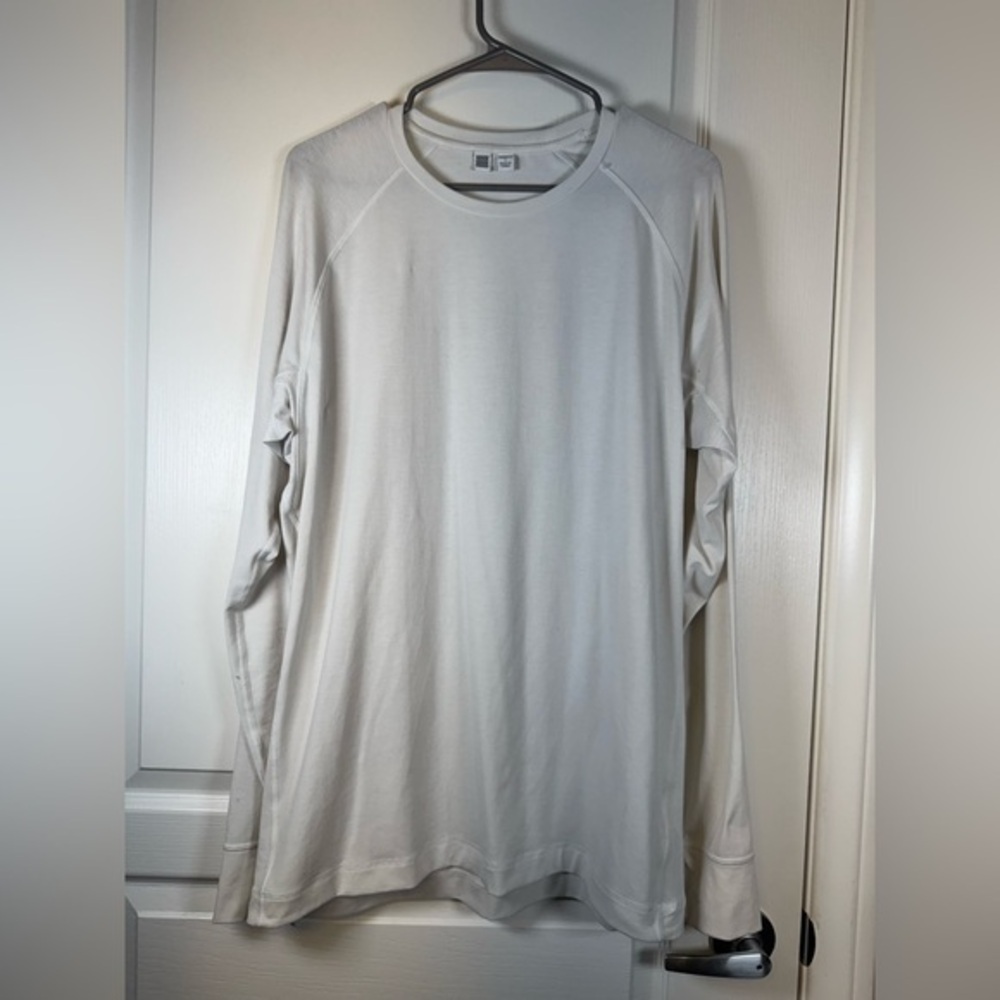 Uniqlo U White Long Sleeve Shirt Size Large GUC #5956